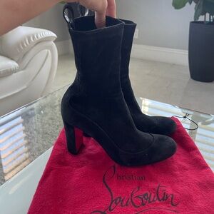 Christian Louboutin Stretchadoxa 70MM Suede Boots